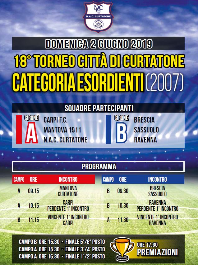 esordienti 2 giugno 19